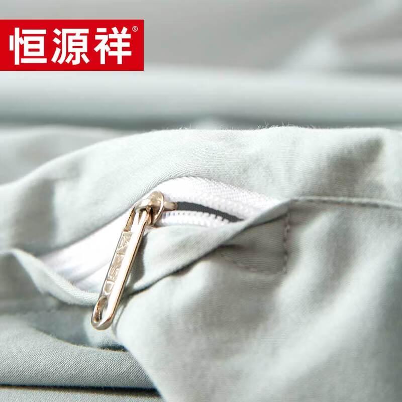 Hengyuanxiang Комплект постельного белья из 4 предметов, 60 нитей, с начесом, вышитый, длинноволокнистый хлопок