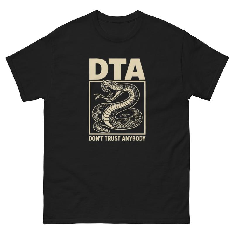 DTA Don't Trust Anybody Unisex Heavy Cotton T-shirt, Texas Rattlesnake Tee