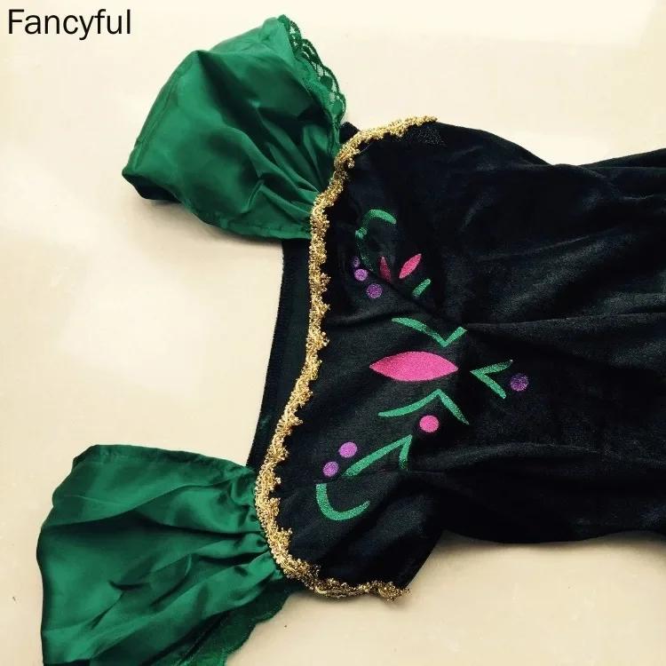 Платье принцессы для взрослых, платье для косплея Анны, платья для выступлений, костюм на день рождения, карнавальное платье на Хэллоуин