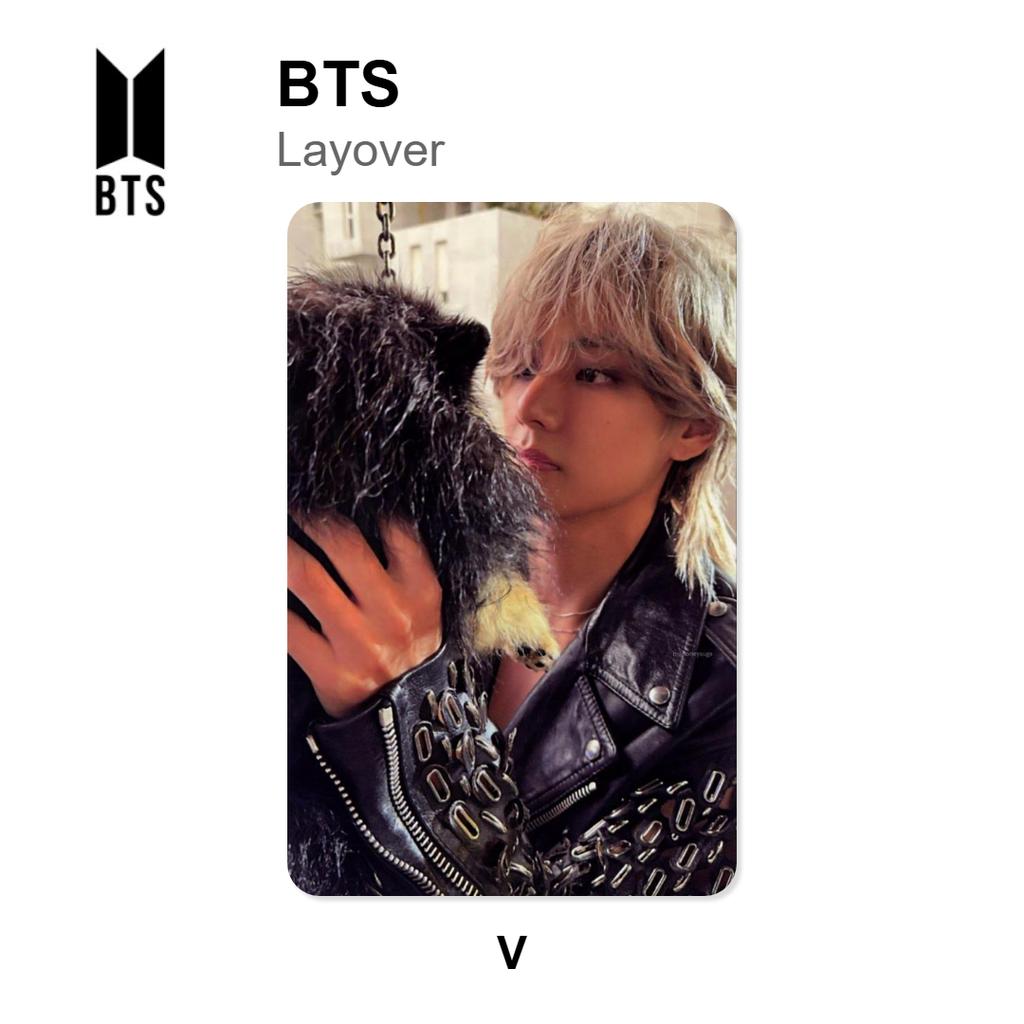 BTS Официальная фотокарточка Layover