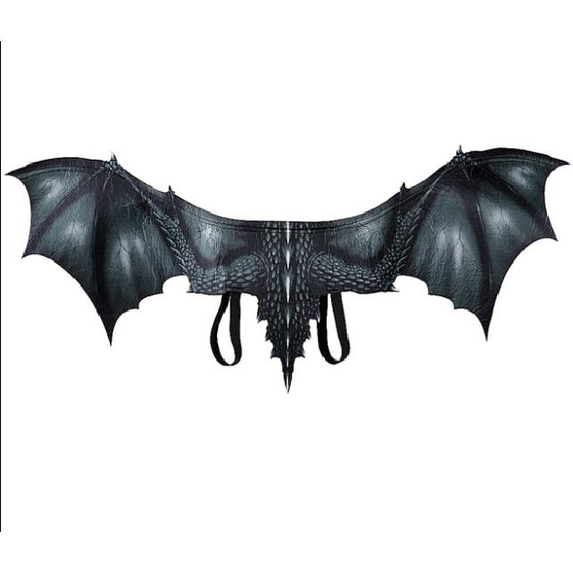 Хэллоуин карнавал украшения для взрослых нетканый костюм дракона красные крылья косплей костюм с крыльями реквизит для