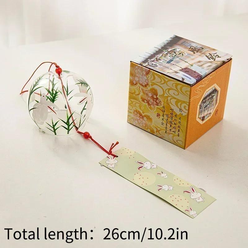Japanese Wind Chime Handmade Sakura Wind Chimes Garden Decoration Outdoor Glass Furin Wall Hanging Home Decor Small Wind Bells