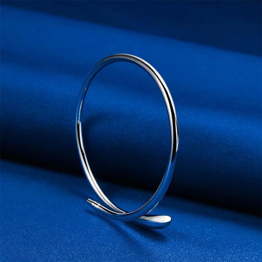 Open Adjustable Snake Bracelet Silver Color Charm Bracelet Fashion Open Bangle Fashion Accessories