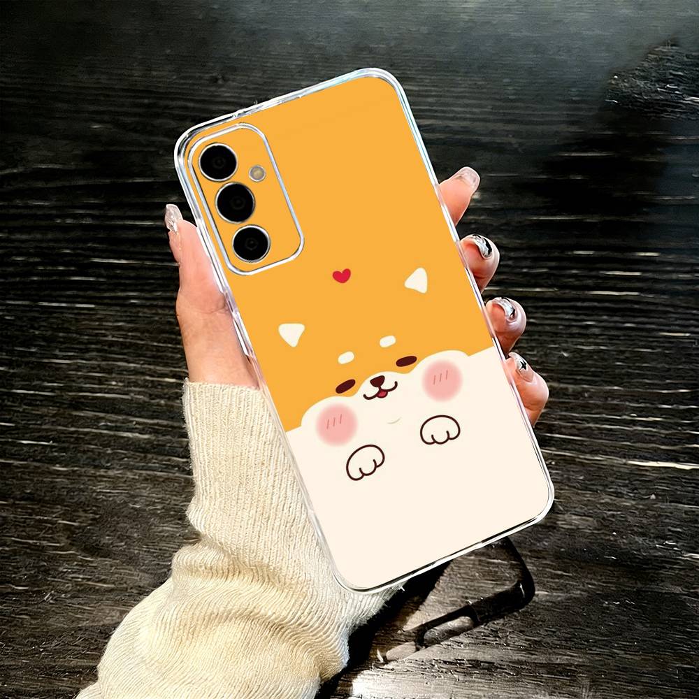 C-Корги Питомец Милый Пес Мультяшный Чехол Для Телефона Для SamsungA10,12,20,21S,30,31,40,50,51,52,70,71 Прозрачный Чехол
