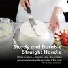 Stainless Steel Angled Frosting Spatula Offset Cake Decorating Tool with Firm Grip for Smooth Icing Application Spatula for Baking