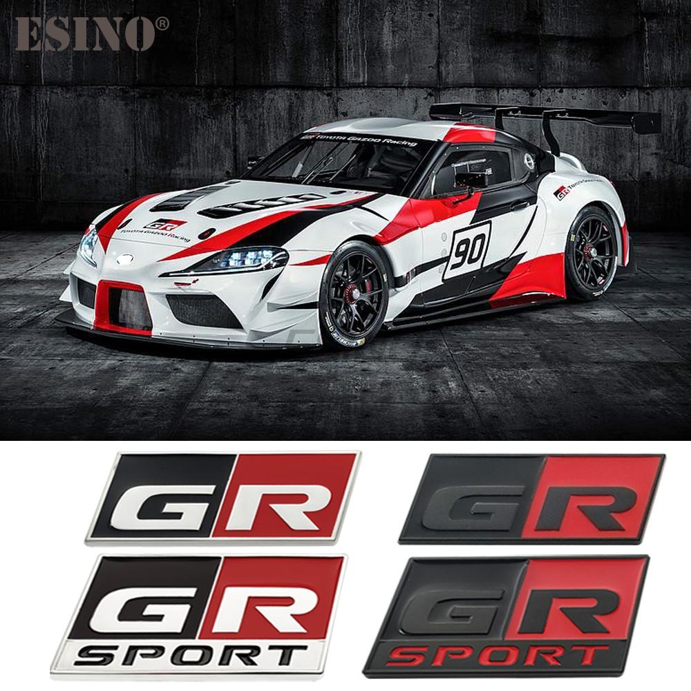 Авто Стайлинг Gazoo Racing GR GR MN 3D Значок из Цинкового Сплава на Переднюю Решетку Автомобиля Приклеиваемый Металлический Значок Наклейка для Toyota Supra AE86 GT86 FH5