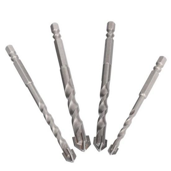 Сверло с шестигранной ручкой, острое сверление, резьбовое сверло с треугольным наконечником, столярный инструмент