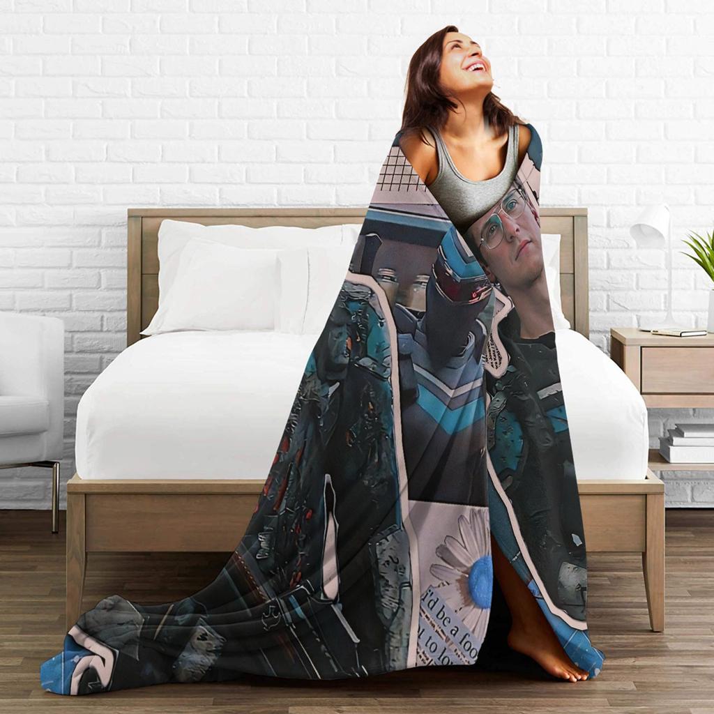 Adrian Chase Vigilante Peacemaker Flannel Blanket Soft Warm Bedding Throws for Home Decor Airplane Bedspread Sofa Bed Cover