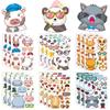 6 Pictures/package of Children's Fun Puzzle Stickers Puzzle DIYMake A Face Puzzle Stickers