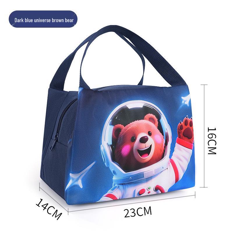 Large Capacity Insulated Lunch Tote - Durable Aluminum Foil Bento Bag for Office Workers