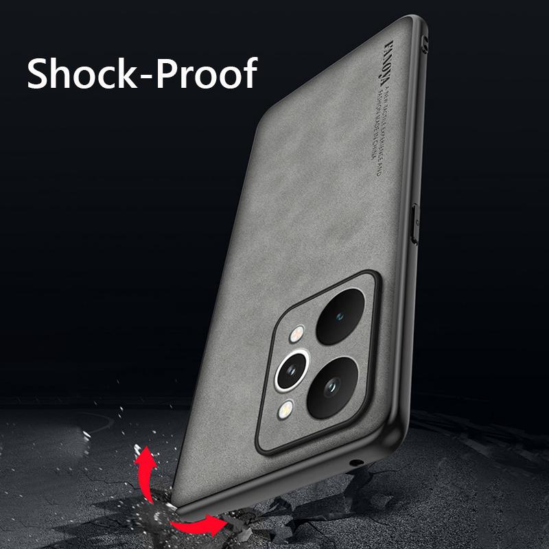 Retro Leather Skin Feel Case For Realme 1 Pro Realme1Pro G Shockproof Matte Silicone Soft Case Cover