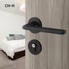 High Quality Aluminum Door Handle Split Gray Heavy Duty Privacy Lever Door Handles for Interior Doors Easy Installation