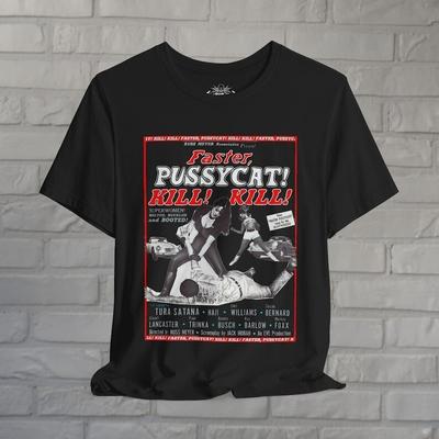Футболка Faster Pussycat Kill Kill | Хоррор Панк Гот Футболка | Мягкий Хлопок Культовая Классика Унисекс Футболка
