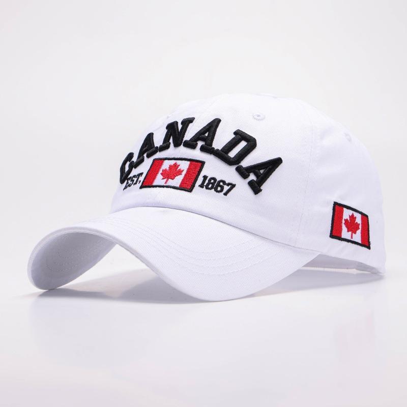 Кепка с буквами CANADA Бейсболка Мужская и Женская Канадская Хлопковая Кепка Литературная Ретро