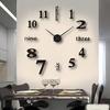 1Pc 3D Wall Clock Mirror Wall Stickers Creative Diy Wall Clocks Modern Design Mute Quartz Needle Watch Home Decor