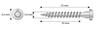 Csa 5.0X35Mm Carpentry Joint Screws