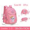 Pink Cat Children Girl Backpack Bowknot Kid School Bag Cartoon Bookbag Cute Princess Kindergarten Primary School Girl Backpack