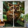 Мультяшная сова, современные шторы для гостиной, 2 шт., затемняющие шторы, домашние шторы для камеры, тюль для спальни