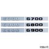 CWDRF1 ABS Letter Emblem Car Sticker Auto Body Rear Trunk Tail Decal Badge for Mercedes Benz G700 G800 G900 900 800 700