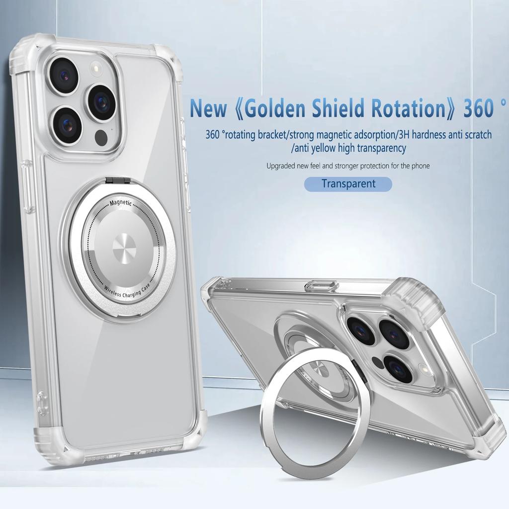 360 Degree Anti-Fall Rotating Holder Phone Case For iPhone 12 13 14 15 Pro Max 15 Plus Magnetic Cover For IPhone13 14 15 ProMax