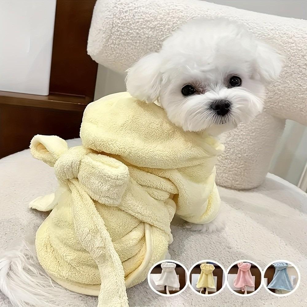 Super Absorbent Dog Bath Towel Thickened Cat Bathrobe New Pet Grooming Robe Pet Salon