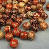 100PCS Large Hole Painted Wooden Beads for DIY Making Bracelet Necklace Jewelry