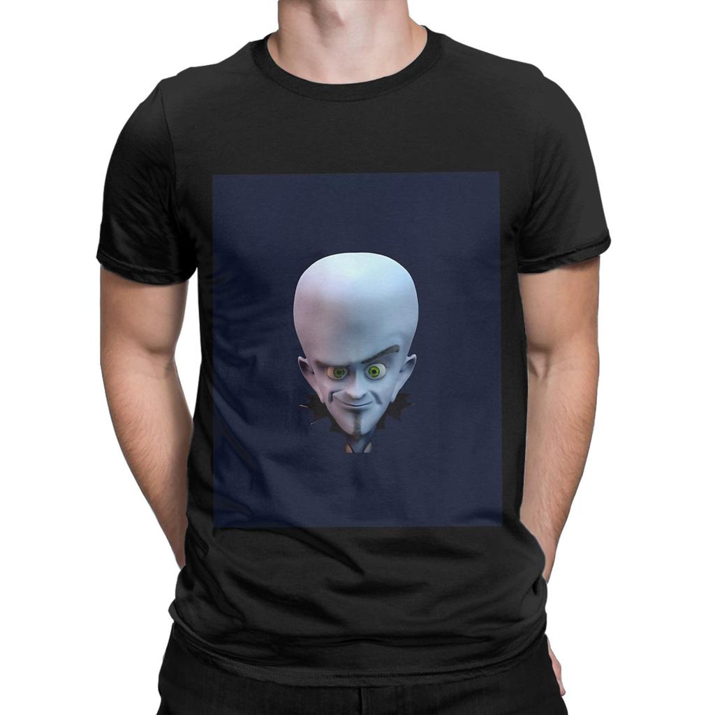 Smiling Megamind 3D HIGH QUALITY Graphic Graphic 100 Cotton TShirt Megamind vs The dDoom Syndicate Tops Tees For Unisex