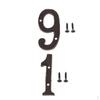 1 и 9 Кованая цифра, с винтами