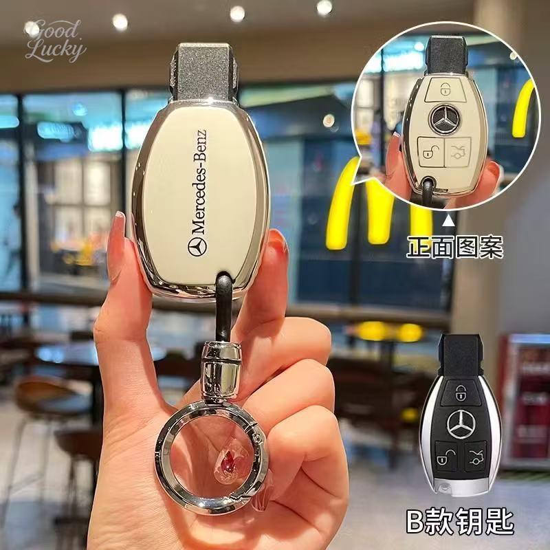 CRE1 New TPU For Mercedes-Benz C260l Car Key Set New C-class E-class S-class GLC Bag GLE Buckle EQB Shell EQA High-grade Female
