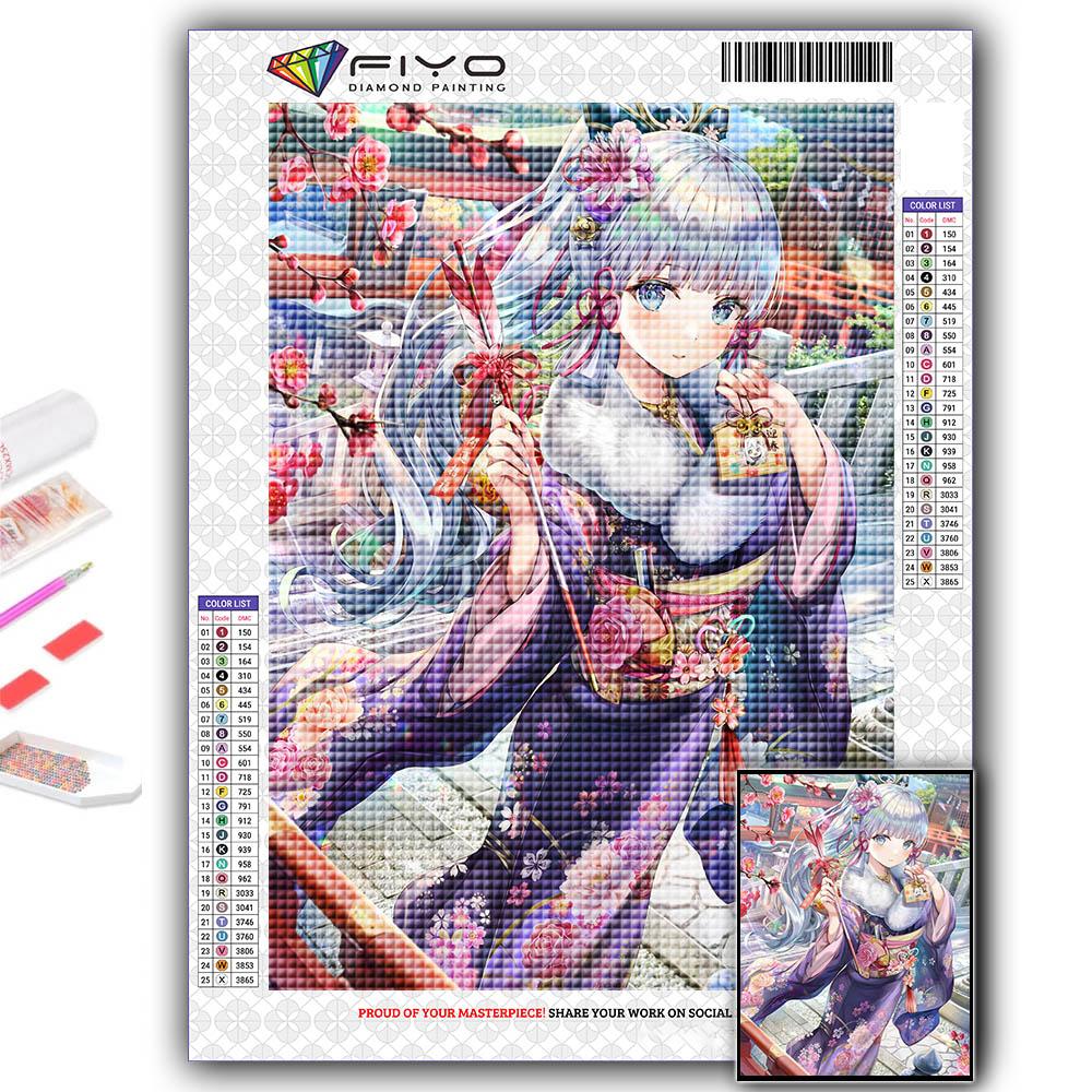 5D Алмазная картина Genshin Игровой персонаж DIY Алмазная вышивка Горный хрусталь Украшение дома