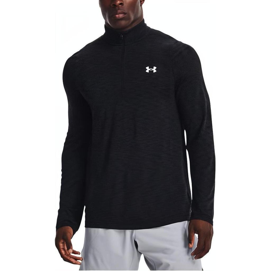 Under Armour Бесшовная футболка с длинным рукавом для тренировок, мужские топы, черная 1359875-001
