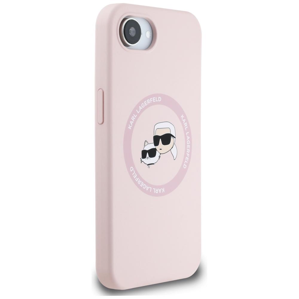 Etui do iPhone 16e Karl Lagerfeld MagSafe Różowe