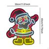 Christmas Sign Light up Wall Decor Cartoon Santa Claus Night for Living Room