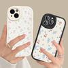 Чехол для телефона с мелкими цветами, твердая кожа, для iPhone 16 15 14 13 12 Mini 11 14 Pro Max Xs X Xr 7 8 Plus, Fundas