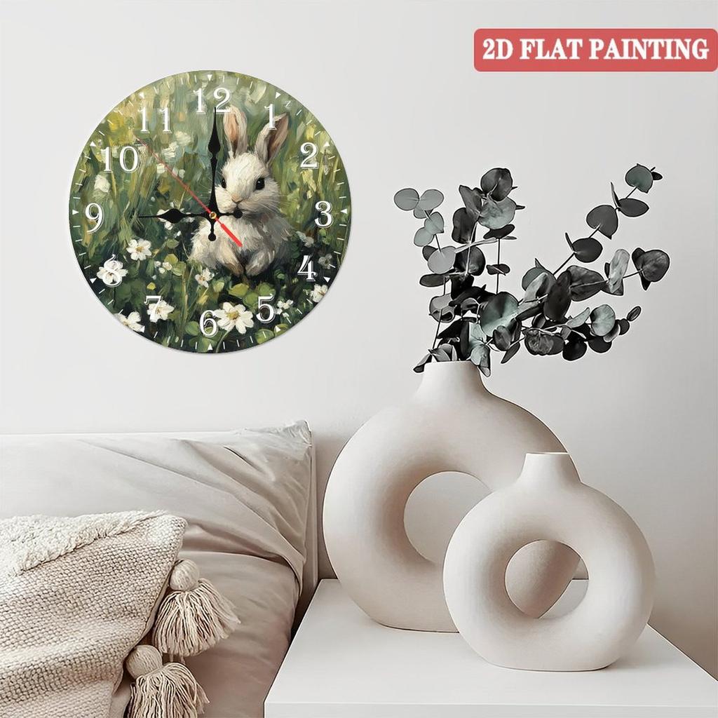 30x30cm Custom Wood Wall Clock with Oversized, Easy-to-Read