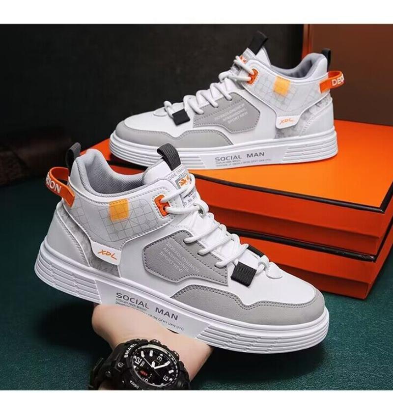 Sneakers High-top Shoes for Men Fashion Comfortable Lace-up Vulcanized Shoes New Designer Platform Trainers Tenis Masculino