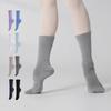 Adult Soft Cotton Breathable Casual Socks Men Bicycle Sport Running Bike Anti Slip Socks Women Middle Tube Non-slip Dance Socks