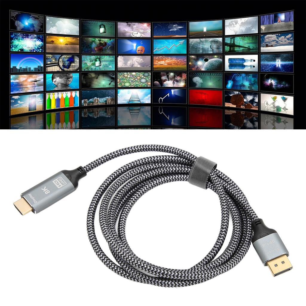 Кабель-адаптер DisplayPort 1.4 к HD Multimedia Interface 2.1 8K DisplayPort Папа к HD Multimedia Вход