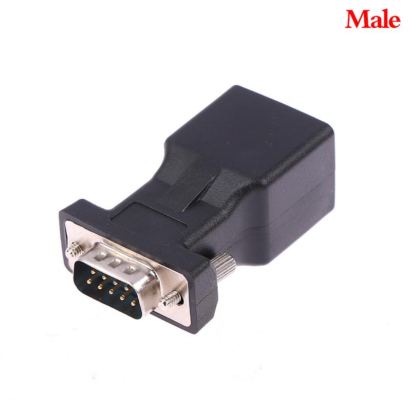 1 шт. Адаптер DB9 RS232 Male/Female на RJ45 Female Конвертер COM-порта в LAN Ethernet-порт
