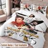 Elvis Presley Printed Bedding Set Custom Name Text 1 Duvet Cover 2 Pillowcases For Bedroom