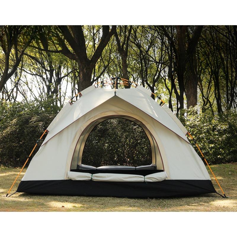 Tent Outdoor Camping Automatic Portable Folding Quickly Open Camping Silver Glue Coating Thickened Rainproof