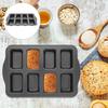 Non-Stick Mini Loaf Brownie Pans Large Capacity Carbon Steel Cake Mold  Baking Supplies