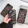 Модный чехол с леопардовым узором для iPhone 12 11 Pro Max XS Max XR X 13 12 Mini 7 8 Plus SE2020, матовый бампер, противоударный прозрачный чехол
