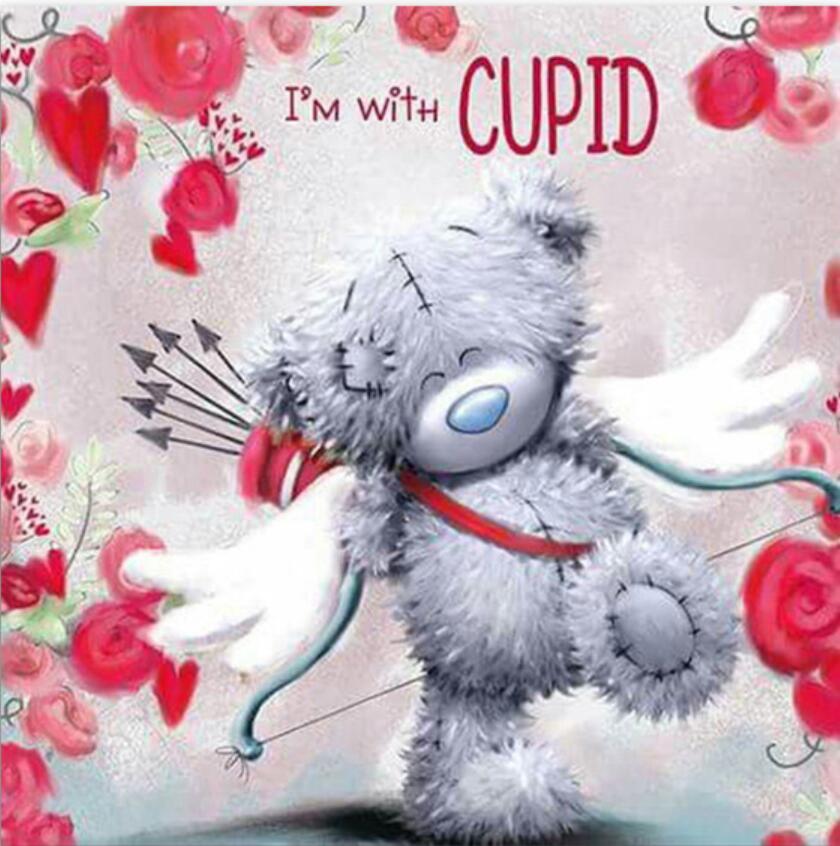 5D алмазная живопись плюшевый мишка полный алмаз животное круглый алмаз мозаика узор украшение дома Diy ручной работы