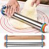 Универсальные принадлежности для выпечки для кухни Скалка с кольцами для регулировки толщины, Эргономичный инструмент с мерными отметками, Гаджеты для домашних пирогов, Антипригарные