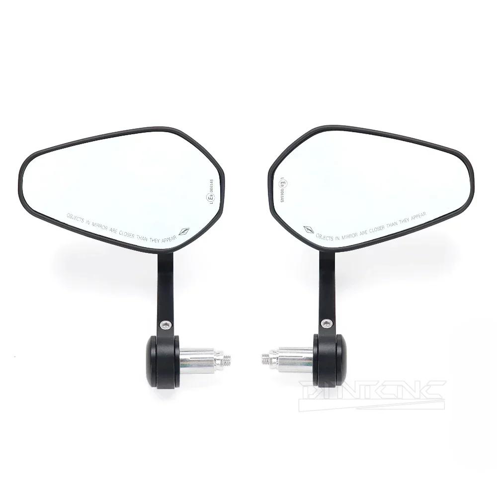 E9 Motorcycle Handlebar End Mirror Rotatable Universal Expansion Screw 8MM Flip Left Right Side Lens Handle Glass Accessories M8