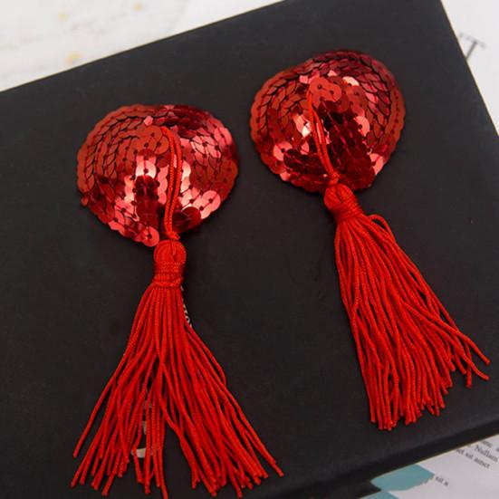 1 пара накладок на соски с блестками, блестящие наклейки в форме сердца, наклейки без сосков, кисточки, самоклеящиеся невидимые накладки на грудь для дома