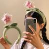 Lovely Plush Flower Hairbands For Women Cute Headband Hair Hoop Hair Bands Headdress Hair Accessories