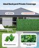 Artificial Plant Wall, 4 PCS 61 x 243.8 cm Artificial Boxwood Panels, Sun Protection Greenery Backdrop Privacy Hedge Fence, Fake Grass Screen for