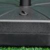 Black Parasol base, octagonal parasol stand, parasol holder, stand for parasols with 38/48mm tube diameter, for balcony, terrace, garden